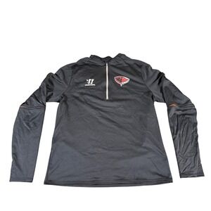 Warrior South Carolina Stingrays Hockey 1/4 Zip Pullover Mens XL Black ECHL Caps